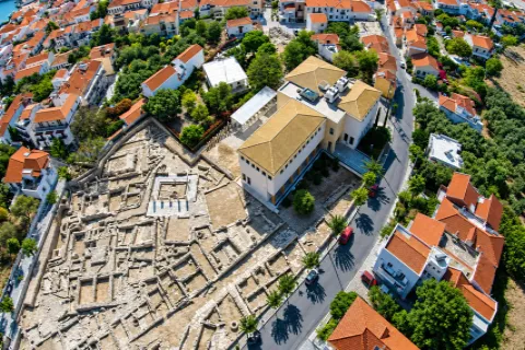 Archäologische Stätte der antiken Stadt Samos in Pythagoreio