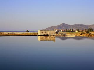 Glyfada Lakes and wetland near Pythagoreio in Samos