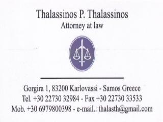 Thalassinos P. Thalassinos Avvocato Karlovasi Samos